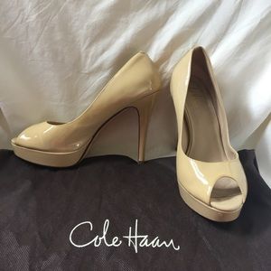 Cole Haan Peep Toe Platforms